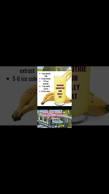 Banana Smoothie for a Flat Belly: The Tasty Way to Trim Your Waist | Flat Belly Smoothie #shorts