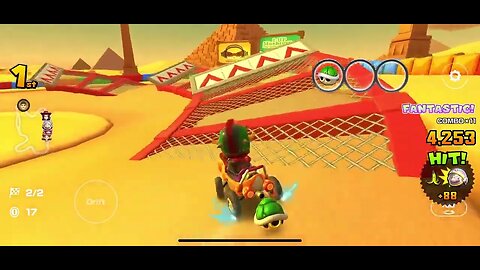 Mario Kart Tour - GBA Yoshi Desert T Gameplay