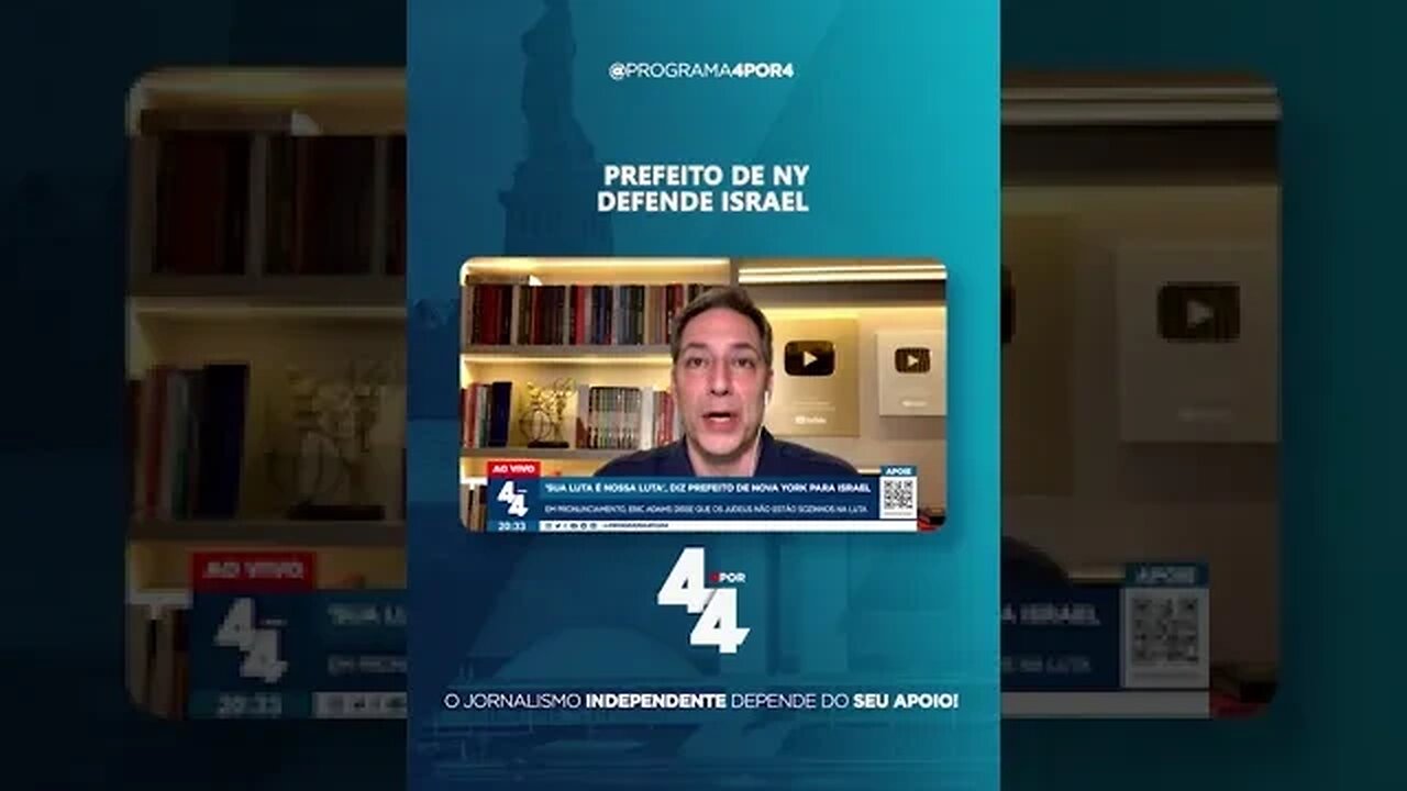 "Sua luta é nossa luta", diz prefeito de Nova York para Israel #shorts