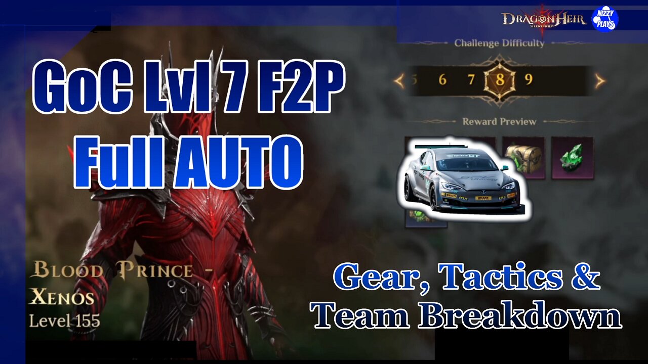 ♨️♨️ Full AUTO F2P GoC Lvl 7! FARM LEGGOS while you SLEEP! Team, tactics and gear Breakdown! ♨️♨️