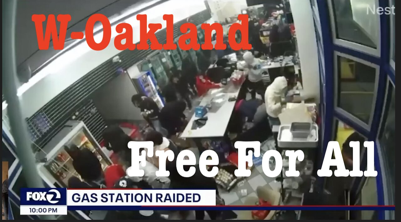 Oakland Gas Station Destroyed by Mob -- Police Show NINE HOURS Later