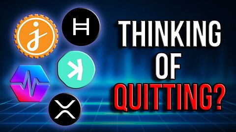 Thinking Of Quitting Crypto??! WATCH THIS!!