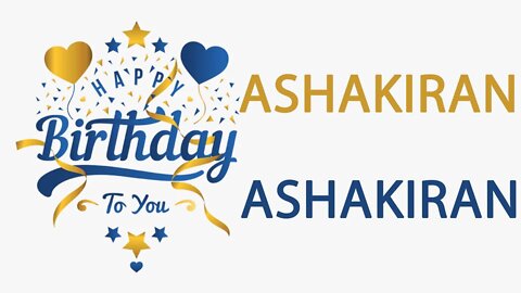 Happy Birthday to Ashakiran - Hindi Birthday Wish From Birthday Bash