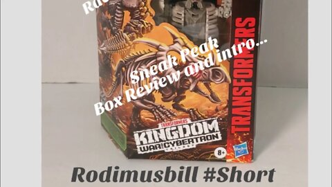 Kingdom Deluxe Ractonite War for Cybertron (Wave 2) - Sneak Peak & Box Review - Rodimusbill #shorts