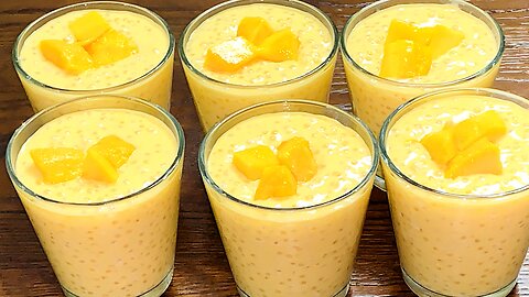 Mango Sago Pudding Recipe