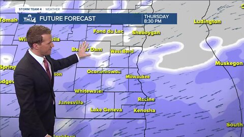 Clear and cold Thursday with 2-4" of snow possible overnight