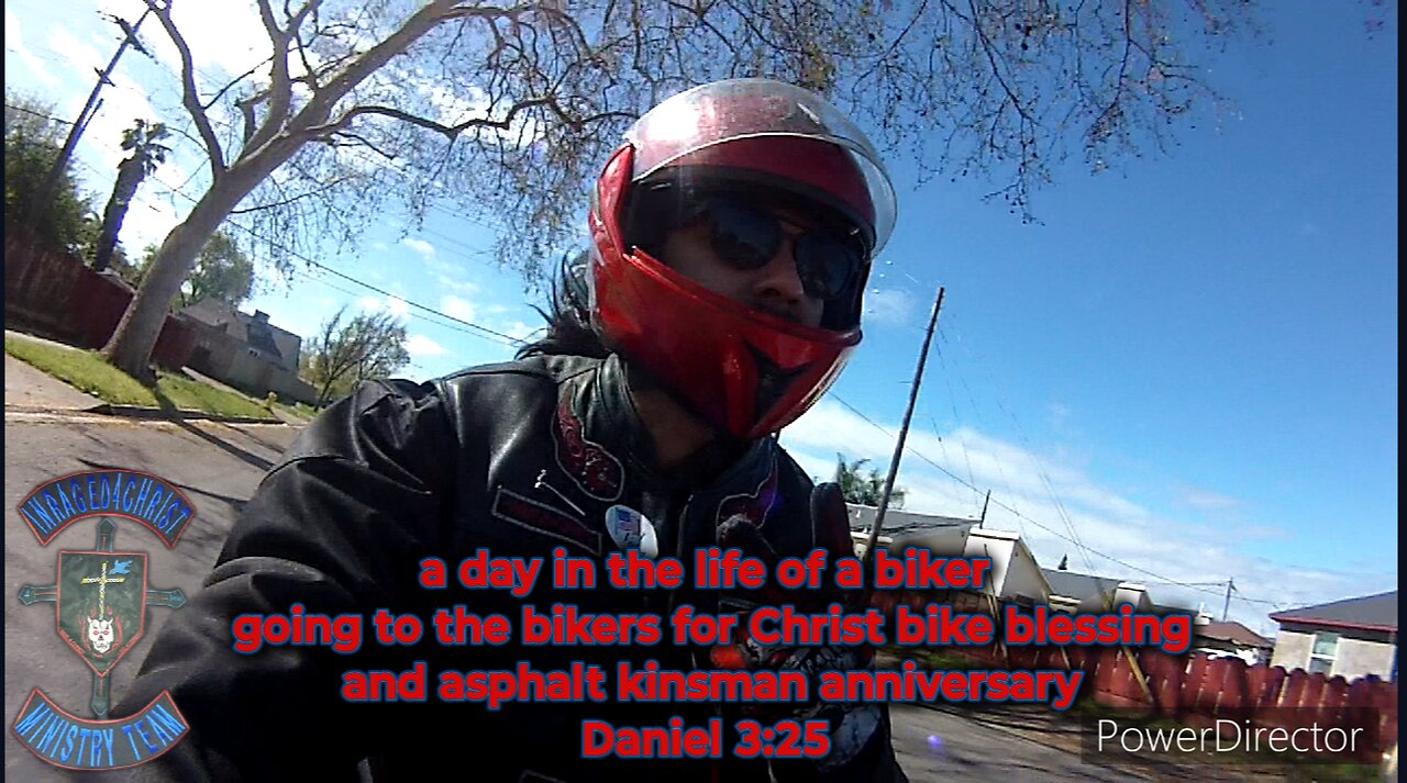 a day in the life of a biker going to bikers for Christ bike blessing & asphalt kinsman Daniel 3:25