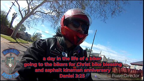 a day in the life of a biker going to bikers for Christ bike blessing & asphalt kinsman Daniel 3:25