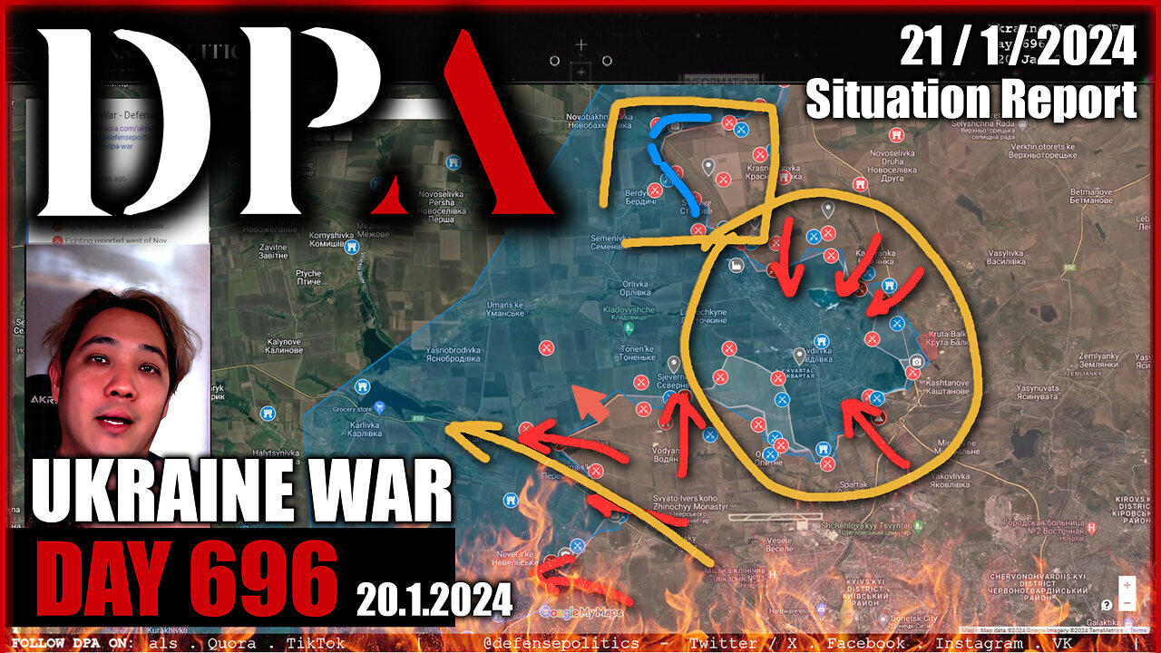 Russia captured Krokhmalne; Ukraine routed at Kupyansk & Avdiivka Fronts [ Ukraine SITREP ] Day 696