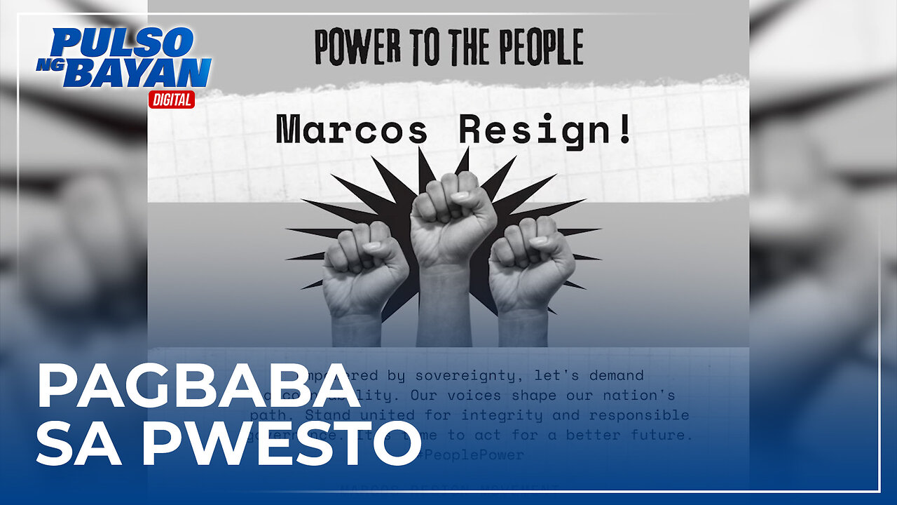 Taumbayan, gulong-gulo na sa Marcos administration −Marcos Resign Movement