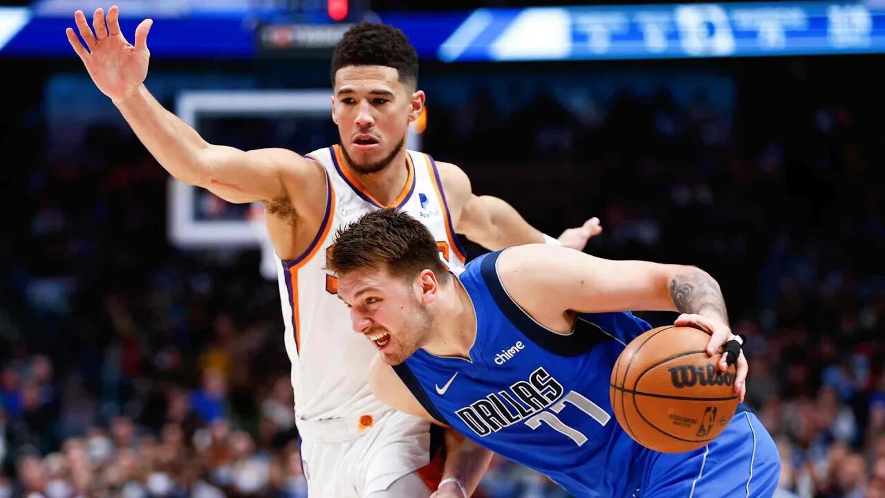 Devin Booker's intense D against Luka Doncic #shorts #nba