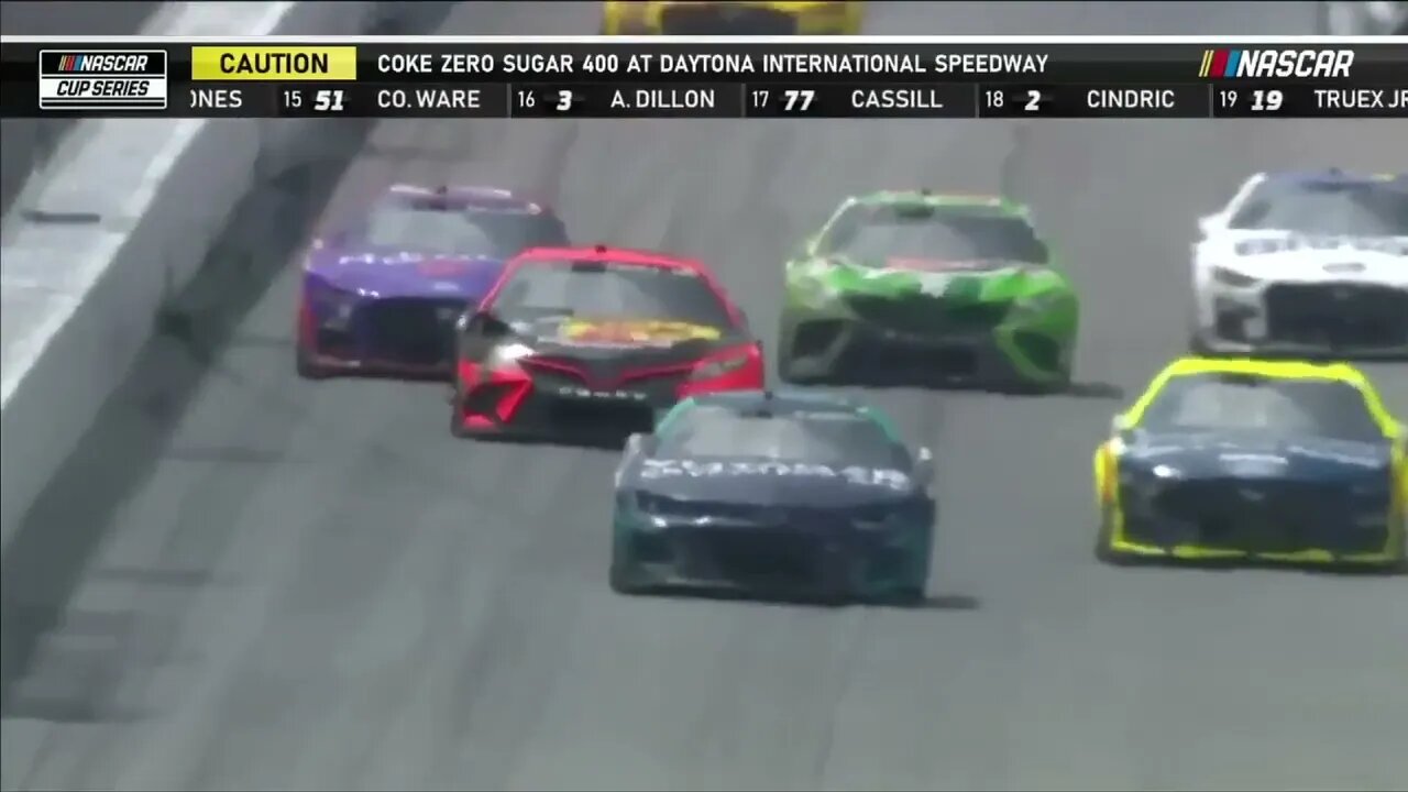 MASSIVE wreck collects the almost entire field at Daytona NASCAR