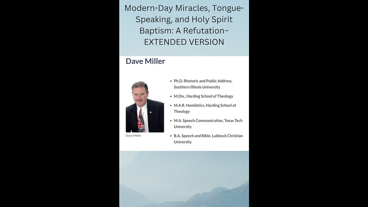 Modern-Day Miracles, Tongue Speaking, and Holy Spirit Baptism A Refutation–EXTENDED VERSION