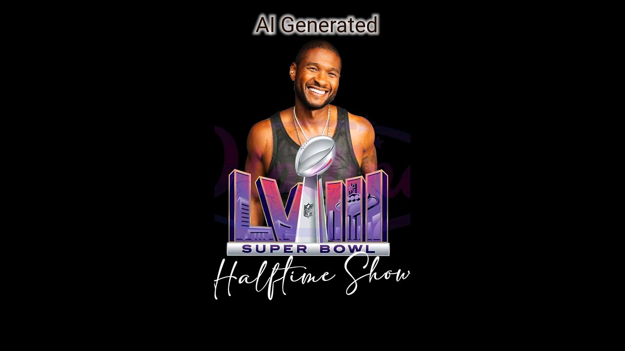 AI Generated Usher performing at Super Bowl LVIII #ai #aigenerated #shortvideo #usher #superbowl