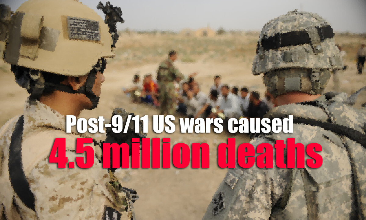 Post-9/11 US Wars Caused At Least 4.5 Million Deaths