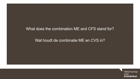 Q: What does the combination term of ME/CFS stand for ? A: To keep 'gaslighting' disbelieving doctors on side, who questions M.E.'s validity and to conflate M.E. with unrelated "Fatiguing" Illnesses