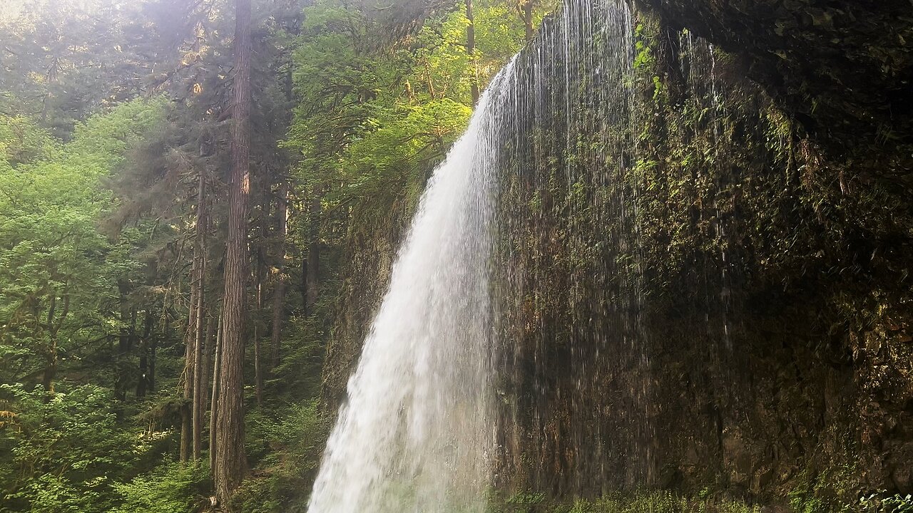 SERENE SILENCE @ Middle North Waterfall | Trail of Ten Falls | Silver Falls State Park | Oregon | 4K