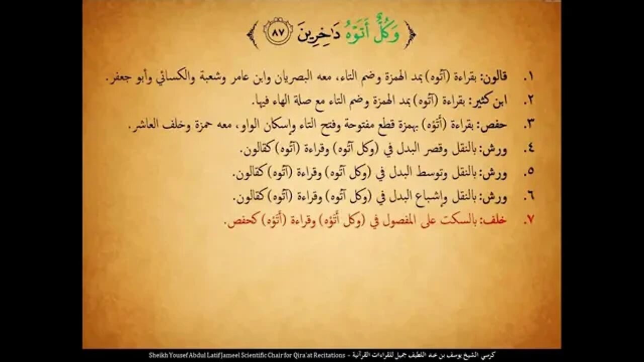 154 ‏‏الربع المائة وأربع وخمسون وإذا وقع القول