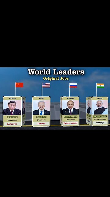 Old Jobs of world Leaders || short video