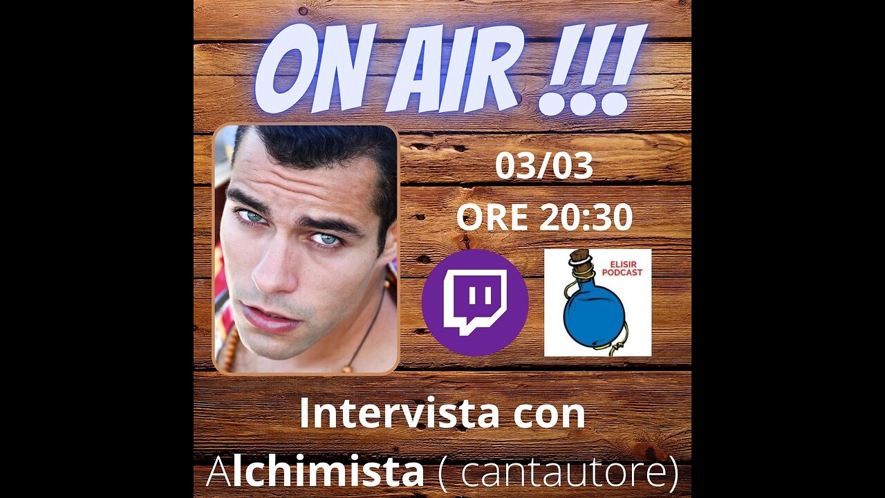 Ep.145 –Intervista al cantautore Alchimista - OGGI pubblicazione del suo EP Saudade