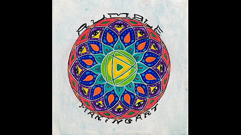 'Making Art on Rumble Mandala' Original Art Painting Timelapse 7-5-24