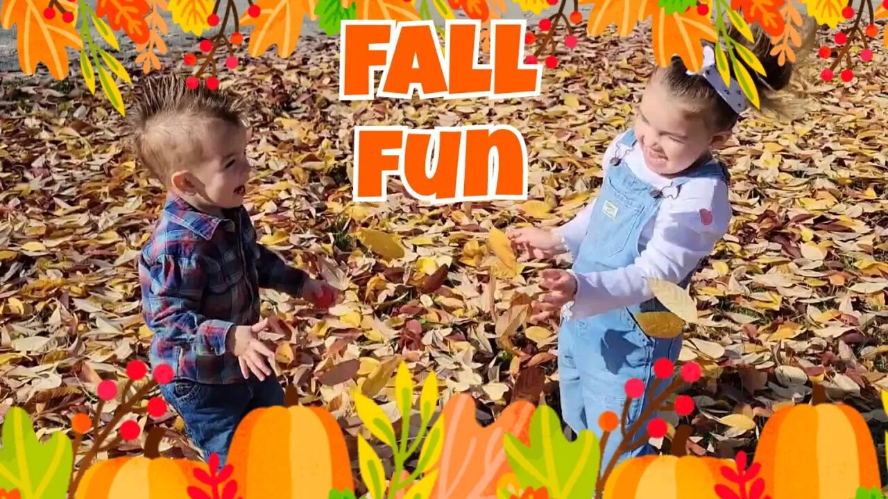 Fall fun with Aria and Abram!