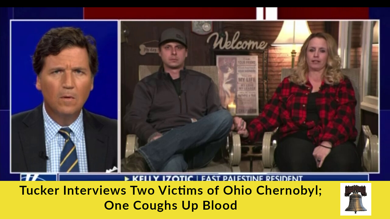 Tucker Interviews Two Victims of Ohio Chernobyl; One Coughs Up Blood