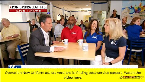 Operation New Uniform assists veterans in finding post-service careers. Watch the video here: