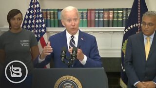 Biden Staffers CRINGE As He Takes Unplanned Questions From the Press