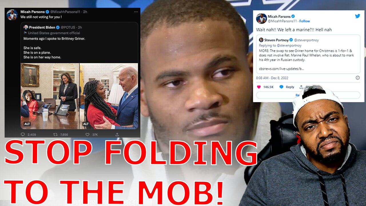 NFL Star TRASHES Joe Biden For Brittney Griner TRADE Then IMMEDIATELY BENDS THE KNEE To The WOKE MOB