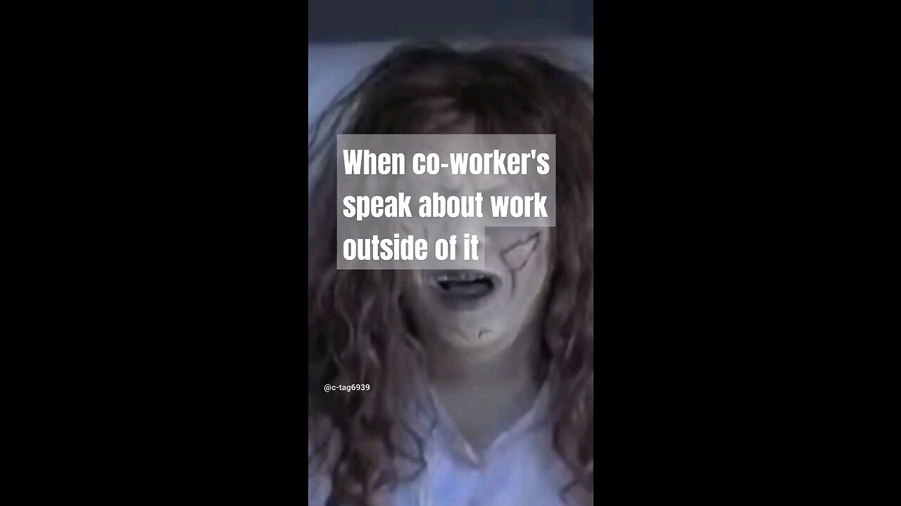 When you're fellow coworkers speak about work outside of it