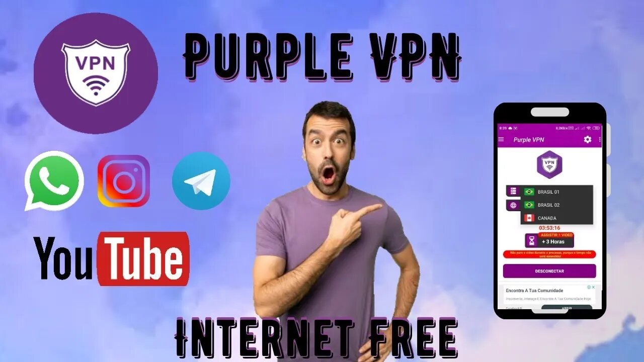 Como ter internet TOTALMENTE GRATIS NO CELULAR top