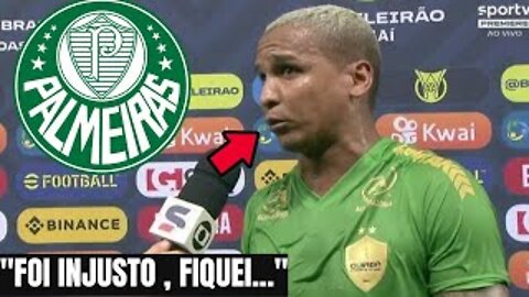 RAPAZ! OLHA O QUE DEYVERSON FALOU SOBRE SUA SAÍDA DO PALMEIRAS!
