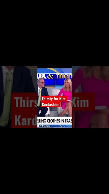 Fox News Anchor thirsty for Kim Kardashian info when interviewing #kanyewest #shorts