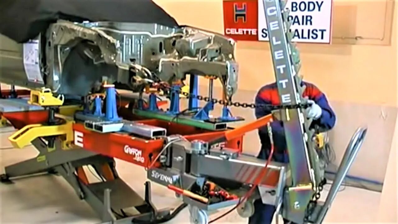 History of Collision Repair - Full repair process on Celette frame machine with Dedicated Jigs