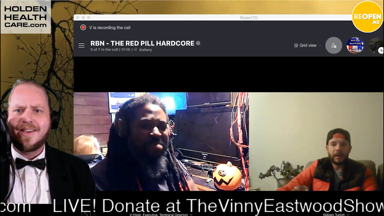 Vinny Eastwood on The Red Pill Hardcore Radio show with V on RBN and KGRA Radio - 16 Nov 2021