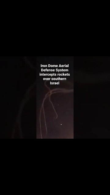 WATCH as the Iron Dome Aerial Defense System intercepts rockets over southern Israel!