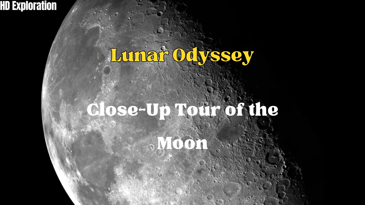 Lunar Odyssey in Breathtaking HD: A Close-Up Tour of the Moon's Secrets