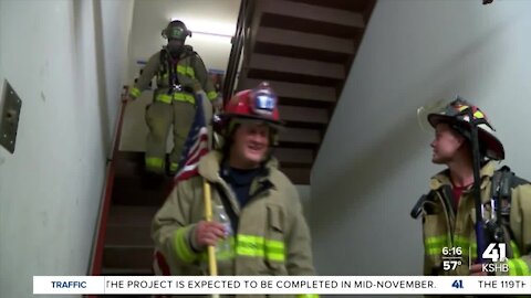 9/11 Memorial Stair Climb; modified but still meaningful