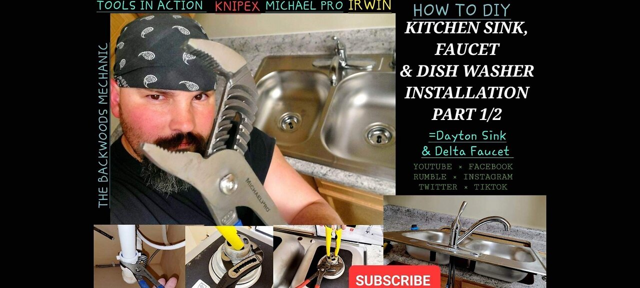 Kitchen Sink, Faucet, Dishwasher Installation DIY