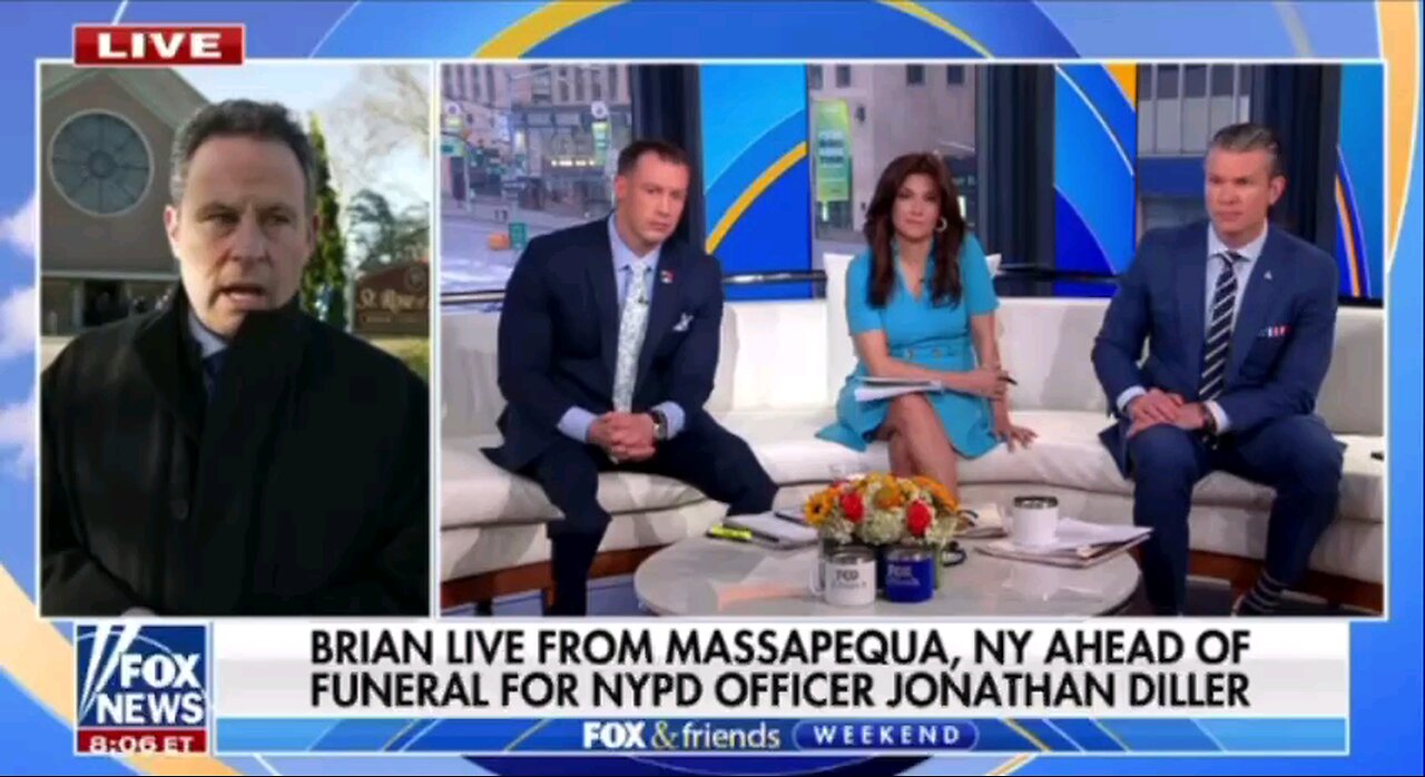 Brian Kilmeade reports from funeral for slain officer Diller-NYC police commissioner said no to NYPD