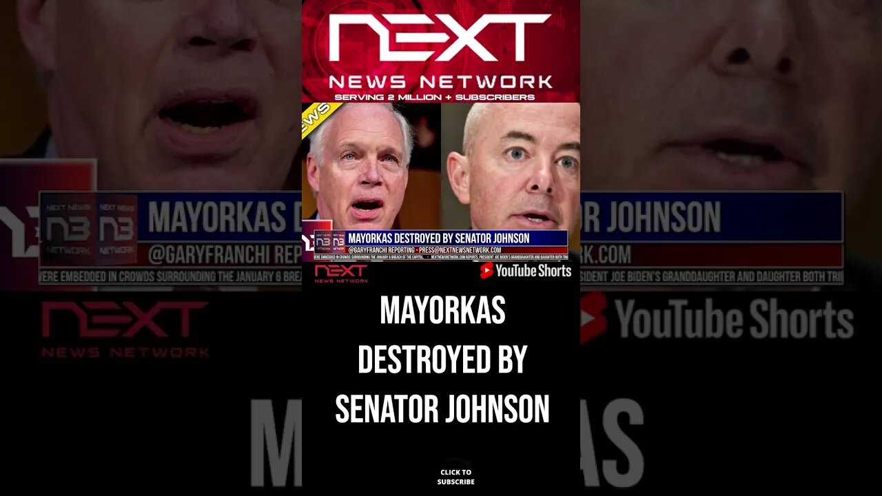 Mayorkas DESTROYED by Senator Johnson #shorts