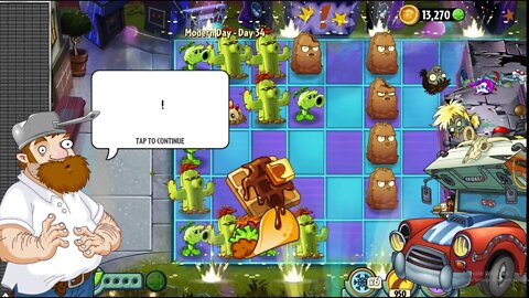 How to beat Modern Day Day 34 Plants vs Zombies 2 mp4