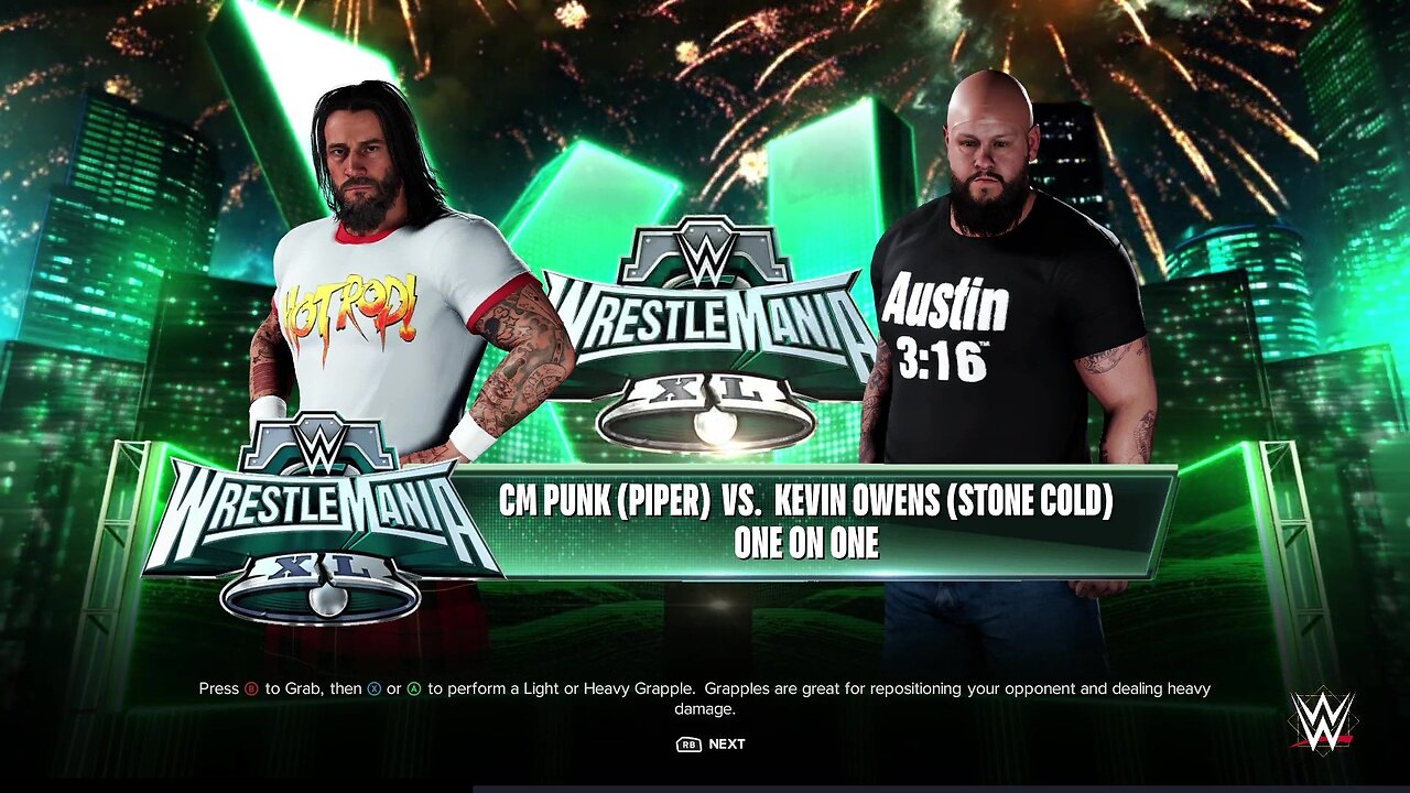 WWE 2k24 CM Punk (Piper) vs Kevin Owens (Stone Cold)