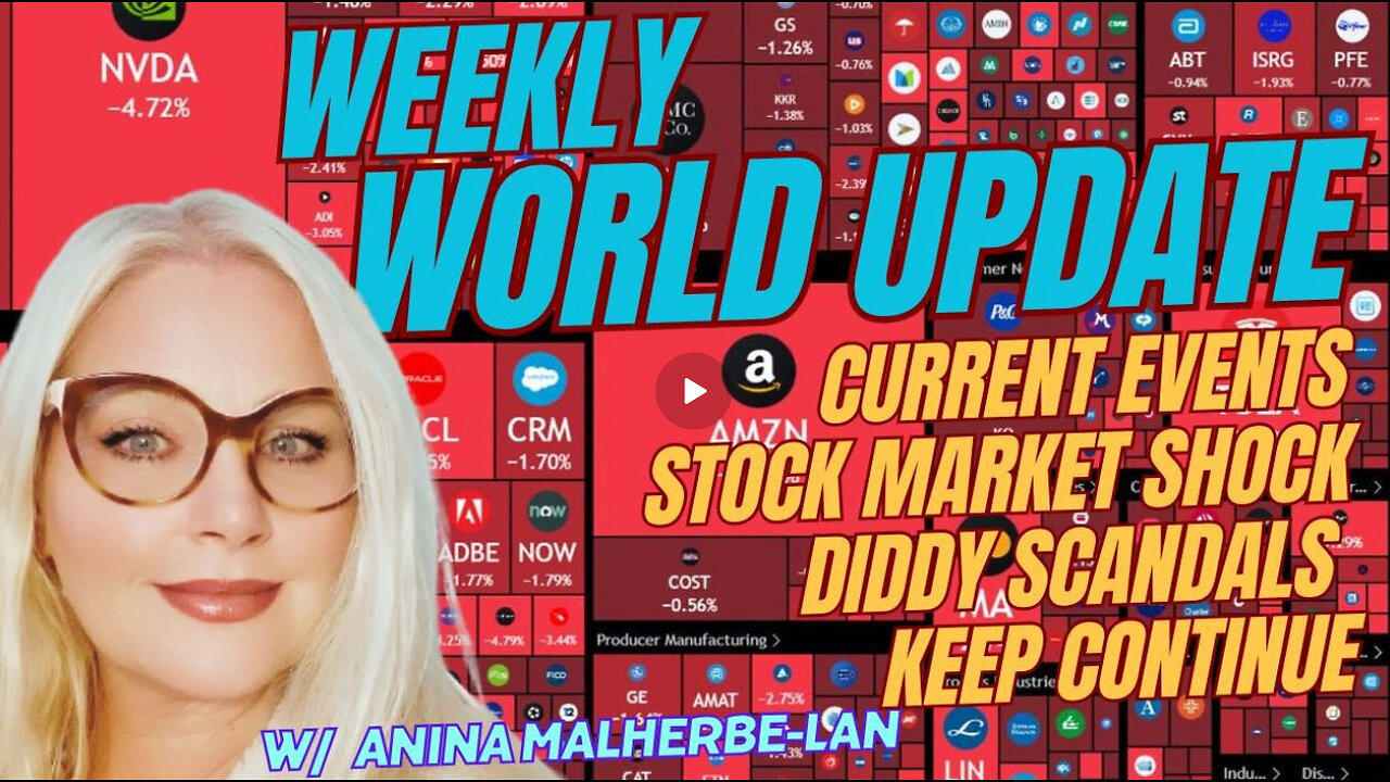 WEEKLY WORLD UPDATE | CURRENT EVENTS, STOCK MARKET SHOCKS, DIDDY SCANDALS KEEPS COMING