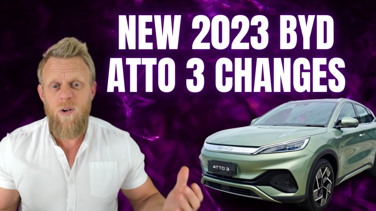 New BYD Atto 3 EV changes for 2023 for Australia, NZ, Thailand & India