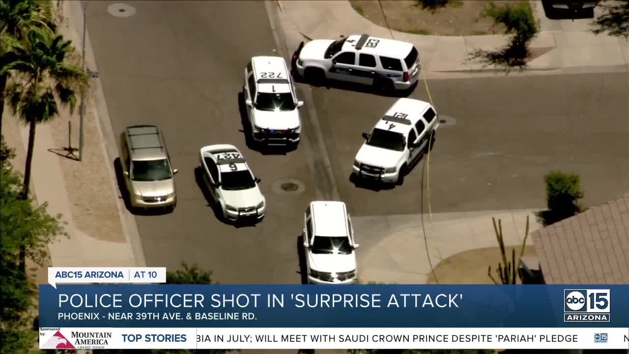 Phoenix detective shot near 43rd Avenue and Baseline Road, two men in custody