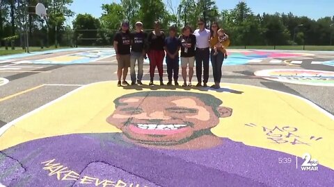 Baltimore icon Mo Gaba gets his own mural at middle school