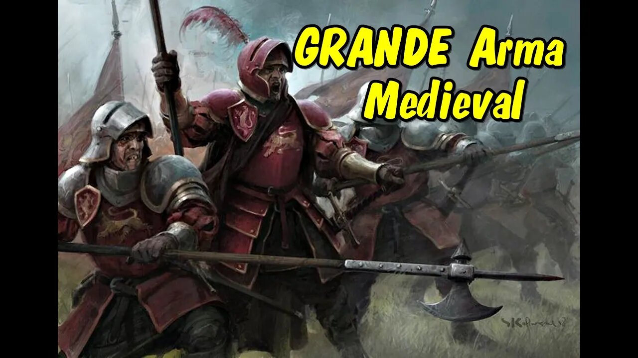 ⚔️🪓Testando Uma Alabarda GRANDE arma medieval