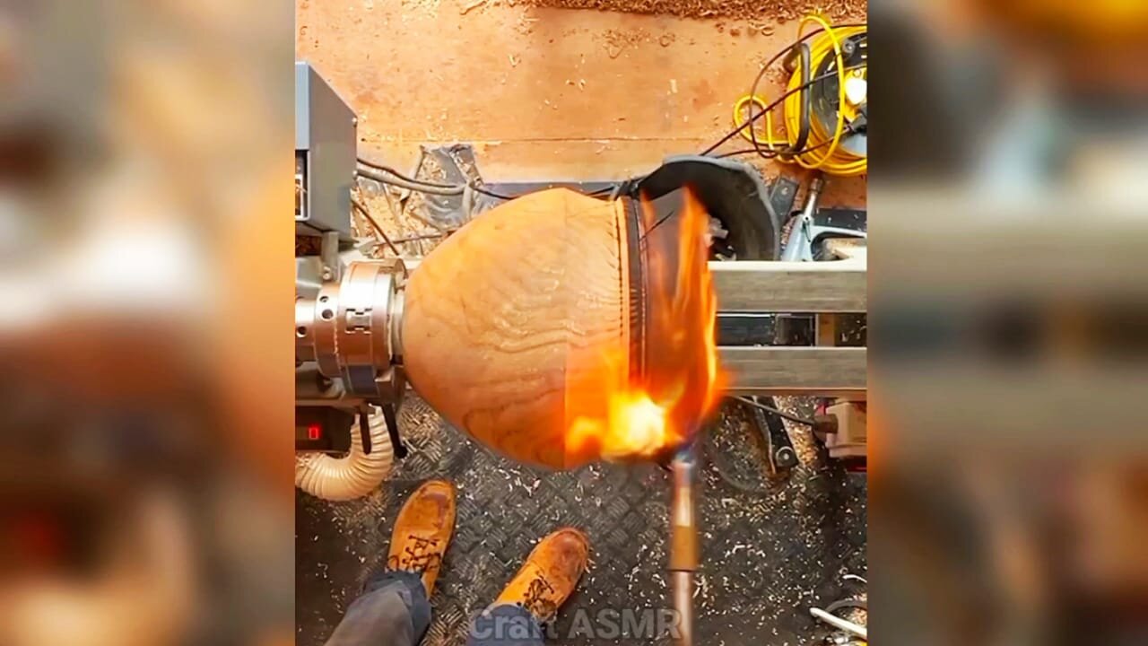 Out of The Box! Utilizing Wood Waste to Make Masterpieces - Crafting ASMR
